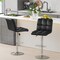 Modern Bar Stools Set of 2 with Back Support, Heavy-Duty Metal Base, Footrest, and Adjustable Height